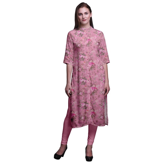 Bimba Kurti Droite Imprimée Kurtis pour Femmes Vêtements d'Été X-Small