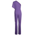thumbnail image 3 of Women's Elegant Jumpsuit One-Shoulder High Waist Wide Leg Pants Outfits Formal Cocktail Party Rompers Playsuits, 3 of 4
