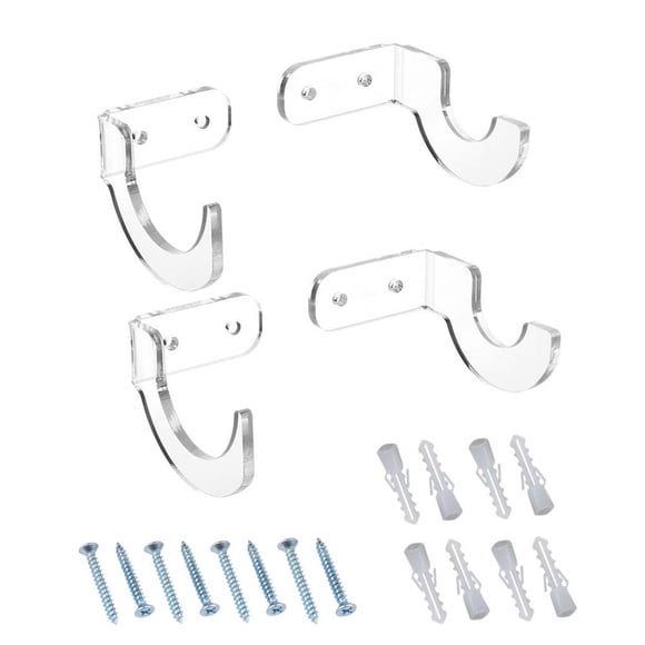 Wweixi 2 Paires Support de Baseball en Acrylique Horizontal Organisateur de Bâtons de Softball Étagère Salon Support de Collection Accessoires Cadeaux Transparent