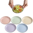 thumbnail image 1 of Petite Assiette à Dessert en Paille de Blé, Service de Table Vaisselle, Assiette à Dîner, Apéritifs, Plat à Assaisonnement Sauces Sel Collations Petite Assiette, Robuste, Micro-Ondes, 15cm (10 Pcs), 1 of 1