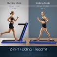 thumbnail image 3 of Costway 2-in-1 Folding Treadmill 2.25HP Jogging Machine w/ Dual LED Display Blue, 3 of 9