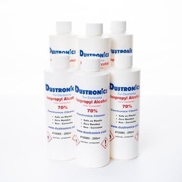 Electronic Cleaner Ultra Pure Isopropyl Alcohol 70%, 250ML 6 PACK