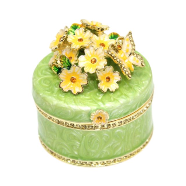 Tachiuwa Mini Boîte à Bijoux Commode Créative Étui de Rangement pour Bijoux pour Boucles d'Oreilles Collier Vert