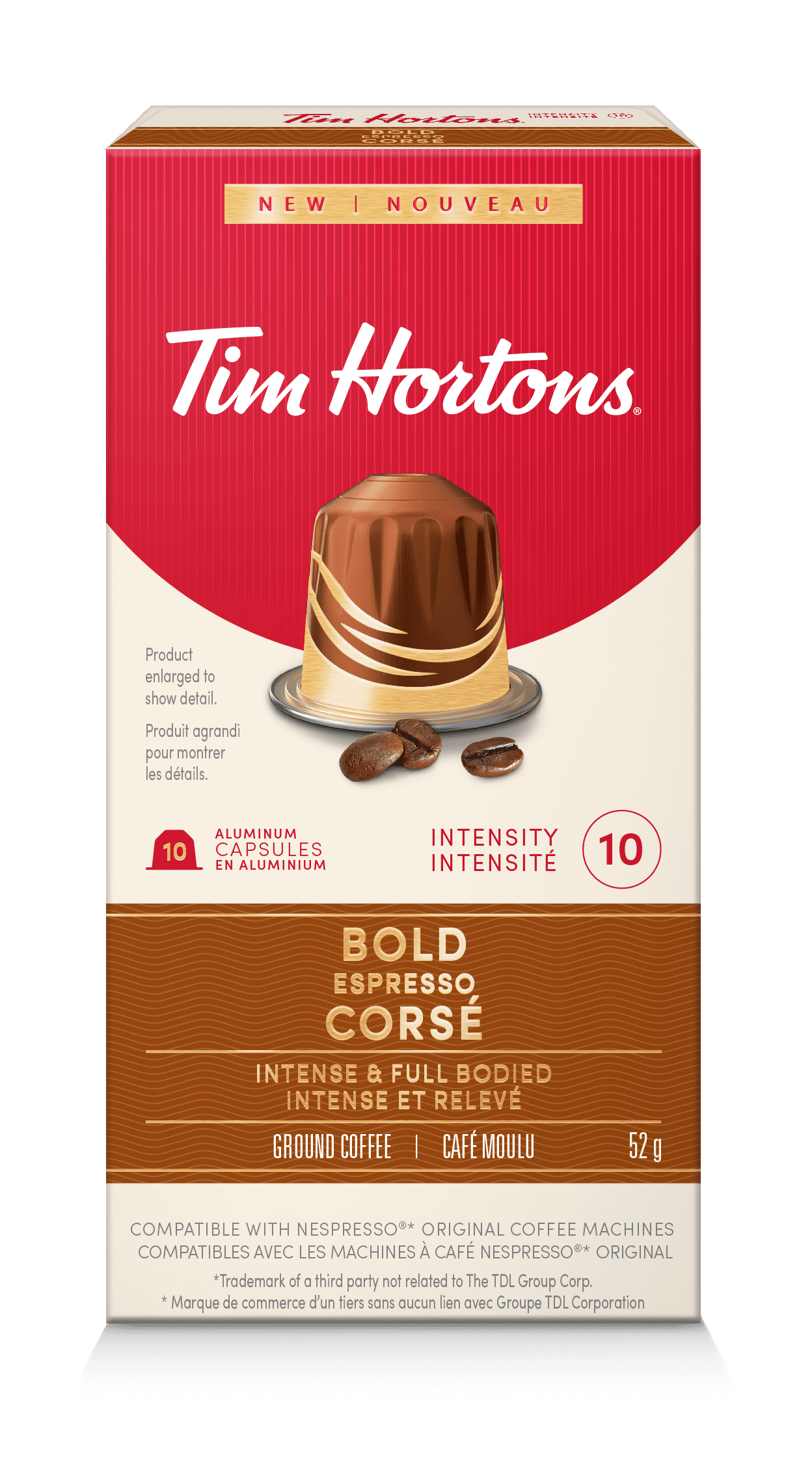 TIM HORTONS Nespresso Compatible capsules - BOLD