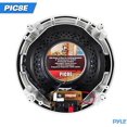 thumbnail image 2 of 2-Way In-Wall In-Ceiling Speaker System - Dual 8 Inch 300W Pair Of Ceiling Wall Flush Mount Speakers W/ 1" Silk Dome Tweeter, Adjustable Treble Control - For Home Theater Entertainment - Pyle PIC8E, 2 of 5