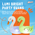 thumbnail image 2 of Banzai Lumi Bright Party Swans Inflatable White Pool Lanterns, (2 Pack), 2 of 4