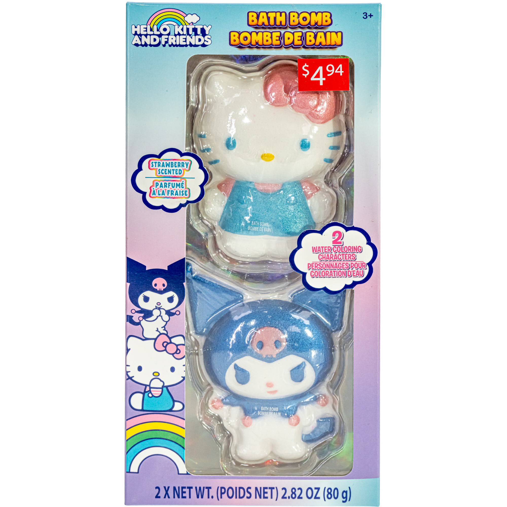 Hello Kitty & Friends lot de 2 bombes de bain peintes pour enfants 3+