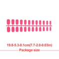 thumbnail image 2 of facefd 1 Set Glue on Nails Medium Length Files Stick Full Cover Wraps Art Decals Artificial Beauty Tool Manicure Kit Decorations 10, 2 of 6