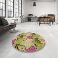 thumbnail image 4 of Ahgly Company Tapis d'Intérieur Lavable en Machine Carré Transitionnel Marron Sienne, 4 Pieds Carré, 4 of 7