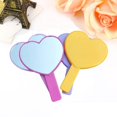 thumbnail image 2 of Becaristey Charmant Miroir en Forme de Cœur Beauté Aspect Simple Face Mignon Jaune Style A 1Ensemble, 2 of 6