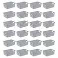thumbnail image 4 of Sterilite 11" Small Weave Open Bin Wicker Storage Basket, Grey, 32-Pack, 4 of 10
