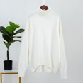 thumbnail image 2 of Yuyuzo Baggy Sweater for Women Long Sleeve High Neck Ribbed Knit Pullover Solid Color Fall Winter Sweater Tops, 2 of 3