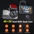 thumbnail image 4 of Boovnll Car Accessories for Women, Dash Cam 4K Front and 2K Rear Hd Recording Night Vision Driving Recorder with 3 Inch Screen and Wifi Mobile Phone Interconnection, Car Accessories, 4 of 9