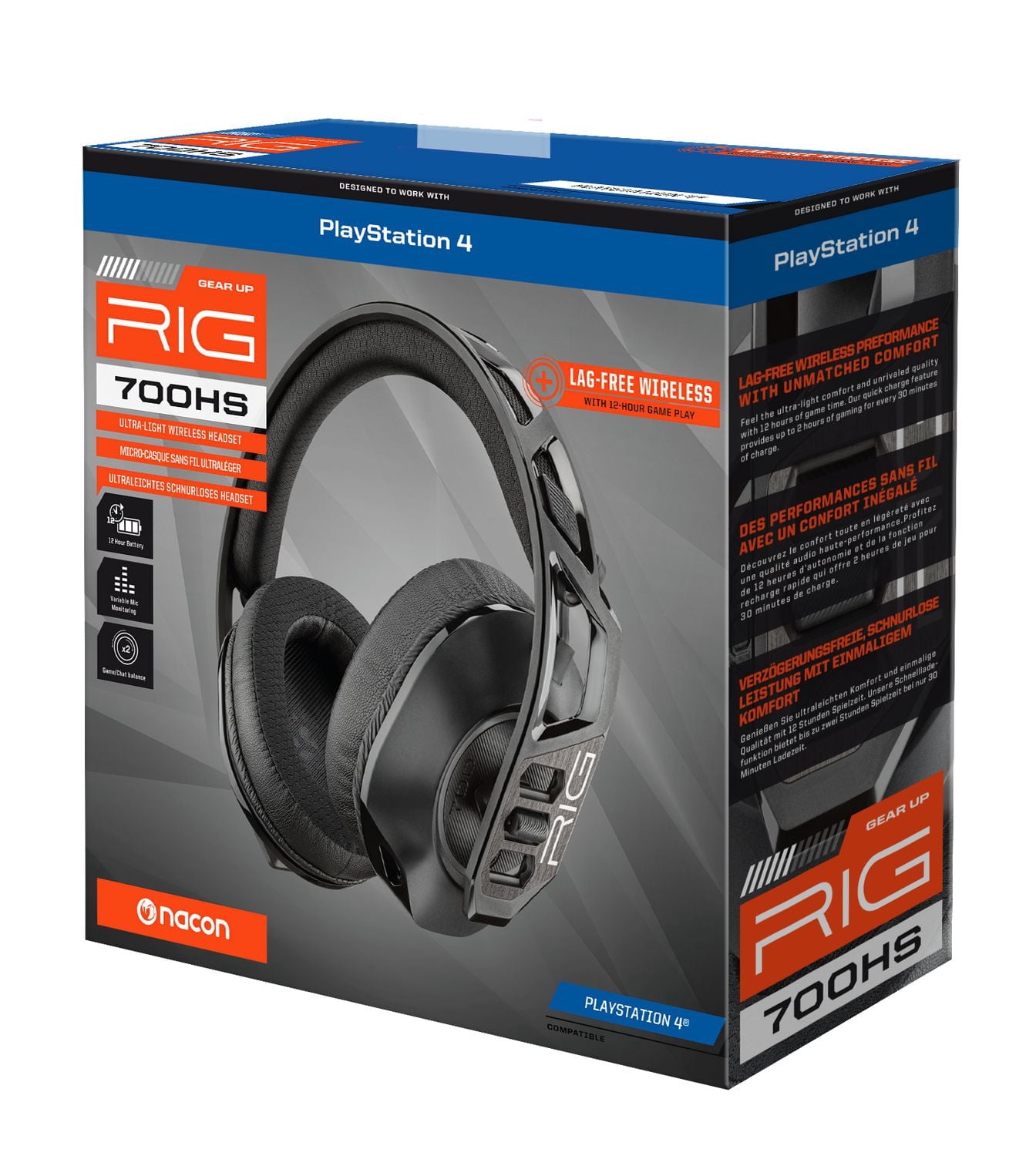 RIG 700HS ULTRALIGHT WIRELESS GAMING HEADSET FOR PS4|PS5