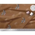 thumbnail image 2 of Soimoi Modal Satin Fabric Dragonfly & Texture Printed Craft Fabric by the Yard 42 Inch Wide, 2 of 3