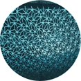 thumbnail image 1 of Ahgly Company Tapis Rond Lavable en Machine Intérieur Transitionnel Vert Sarcelle Profond, 7 Pieds Rond, 1 of 7
