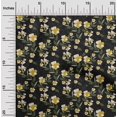 thumbnail image 2 of oneOone Cotton Flex Black Fabric Florals Craft Projects Decor Fabric Printed By The Yard 40 Inch Wide, 2 of 4