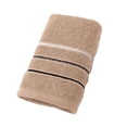 thumbnail image 2 of Todaioua Striped Cotton Towel 13x28 Inches - High Absorbency Bath Beach Towel for Gym, Swimming Pool, Spa Use, Soft Thick Household Bathroom Linens, Multiple Color Options​​, 2 of 7