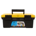 USHOBE Boîte à outils: Stockage d'outils en plastique portable avec poignée pour la maison