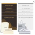 thumbnail image 3 of SGI Bedding 1000 TC Egyptian Cotton Bed Sheet Set - Twin Size Sheets 1000 Count Sheets for Twin Size Bed - Soft, Durable Sheets Cotton Sheets in 1000 TC 15" Deep Ivory, 3 of 6