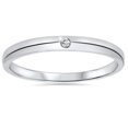 thumbnail image 1 of Bague de Fiançailles et de Promesse de Mariage Solitaire en Diamant 2,5 mm 14 K, 1 of 4