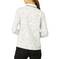 thumbnail image 3 of INSPIRE CHIC Women's Printed Long Sleeve Piped Button Down Shirt, 3 of 7