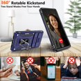 thumbnail image 3 of KOMI Pixel 7 Case, Google Pixel 7 Case with HD Screen Protector, Shockproof Google Pixel 7 Phone Case with 360° Magnetic Ring Holder Kickstand Phone Case for Google Pixel 7 Blue, 3 of 5
