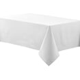 thumbnail image 1 of Nappe Rectangulaire en Polyester 130x220cm Aspect Lin Imperméable, Résistante aux Plis et aux Taches, Protège-Table – 3 Blanc, 1 of 3
