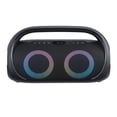 thumbnail image 3 of onn. Bluetooth Portable FM Boombox with Multicolour LED Lighting, 3 of 8
