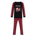 thumbnail image 2 of Penkiiy Pyjamas de Noël Assortis pour Famille Tenue Parent-Enfant Costumes de Noël Patchwork à Carreaux Vêtements de Maison Col Rond Manches Longues Pyjamas Deux Pièces Pyjamas de Noël Rouges, 2 of 5