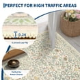 thumbnail image 4 of Garvee 2'x6' Floral Animal Print Runner Rug Washable Rugs, Low Pile Stain Resistant Rug Botanical Bird Soft Carpet for Hallway Bedroom Kitchen, Beige, 4 of 8
