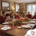 thumbnail image 1 of Feltree Christmas Napkins, 20 Count 3-Ply Thick Dinner Napkins with 2 Designs - Christmas Tree and Santa Claus for Holiday Party, Table Decorations, Disposable Bulk Paper Napkins, 1 of 7