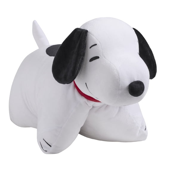 Pillow Pets Snoopy Stuffed Animal Plush, 16", Black/White