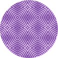 thumbnail image 1 of Ahgly Company Machine Washable Indoor Round Transitional Blue Violet Purple Area Rugs, 6' Round, 1 of 7