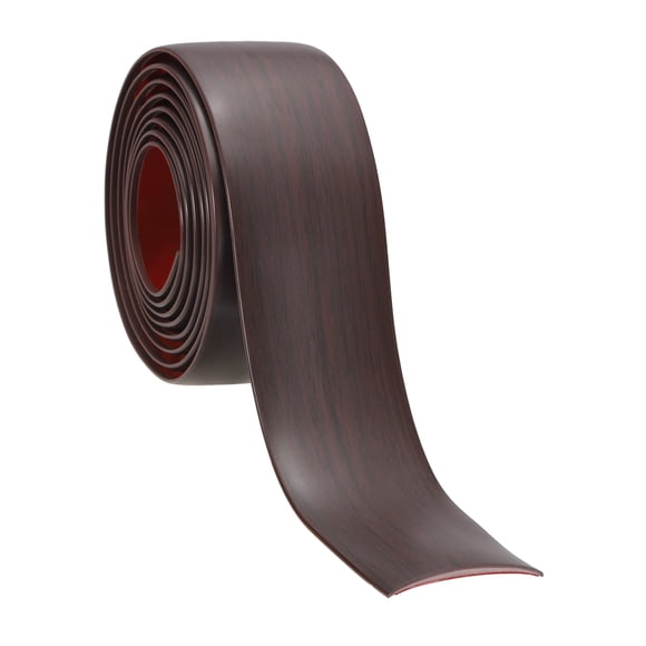 Uxcell Bande de Transition Autocollante pour Plancher 6,6 Pi x 2 Pouces Séparateur Plat en Vinyle Chêne Rouge