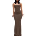 thumbnail image 2 of ORUYROP Robe Maxi Moulante pour Femmes Aguichant à Bretelles Spaghetti Sans Manches Moulante Longue 2023, 2 of 7