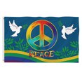 thumbnail image 1 of World Peace Flag 90 x 150 cm Large Polyester Peace Flag for Backyard Garden Playground, 1 of 6
