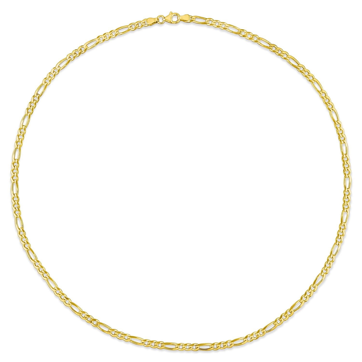 Collier figaro de Miabella en argent sterling plaqué or jaune 18K