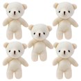 thumbnail image 3 of 5Pcs Mini Bear Stuffed Toys Soft Doll for Wedding Present Party Favors Box Stuffer, 3 of 9
