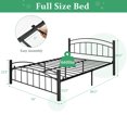thumbnail image 4 of Costway Full Size Metal Bed Frame Headboard Footboard Platform No Box Spring Needed, 4 of 10