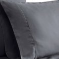 thumbnail image 4 of Benjara BM231571 Tulsa 1200 Thread Count Tri Blend Grand Sheet Set&44; Gris Foncé - 6 Pièces, 4 of 5