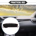 thumbnail image 2 of Unique Bargains 1Pcs Car Dashboard Cover Mat Compatible for Toyota Highlander 2001-2007 Protective Polyester Black Red, 2 of 7