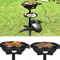 thumbnail image 3 of Costway Barbecue Électrique 1350 W Antiadhésif 4 Réglages de Température Extérieur Jardin Camping, 3 of 10