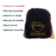 thumbnail image 3 of QVR Afro Kinky Bulk Human Hair, Hair Extensions for braiding Dreadlock, Micro Locs, Human Hair, 16 - 18”, 50g, 3 of 5