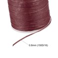 thumbnail image 3 of Unique Bargains Fil à Coudre en Cuir Ciré en Polyester Bordeaux, 98 Yards, 3 of 5
