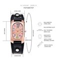 thumbnail image 4 of Rbaofujie Montre Intelligente pour Femmes Tendance Mode Rétro Montre en Cuir pour Hommes Montre Colorée Numérique Dames Étudiante Montre à Quartz Montre Intelligente pour Hommes Noir, 4 of 4