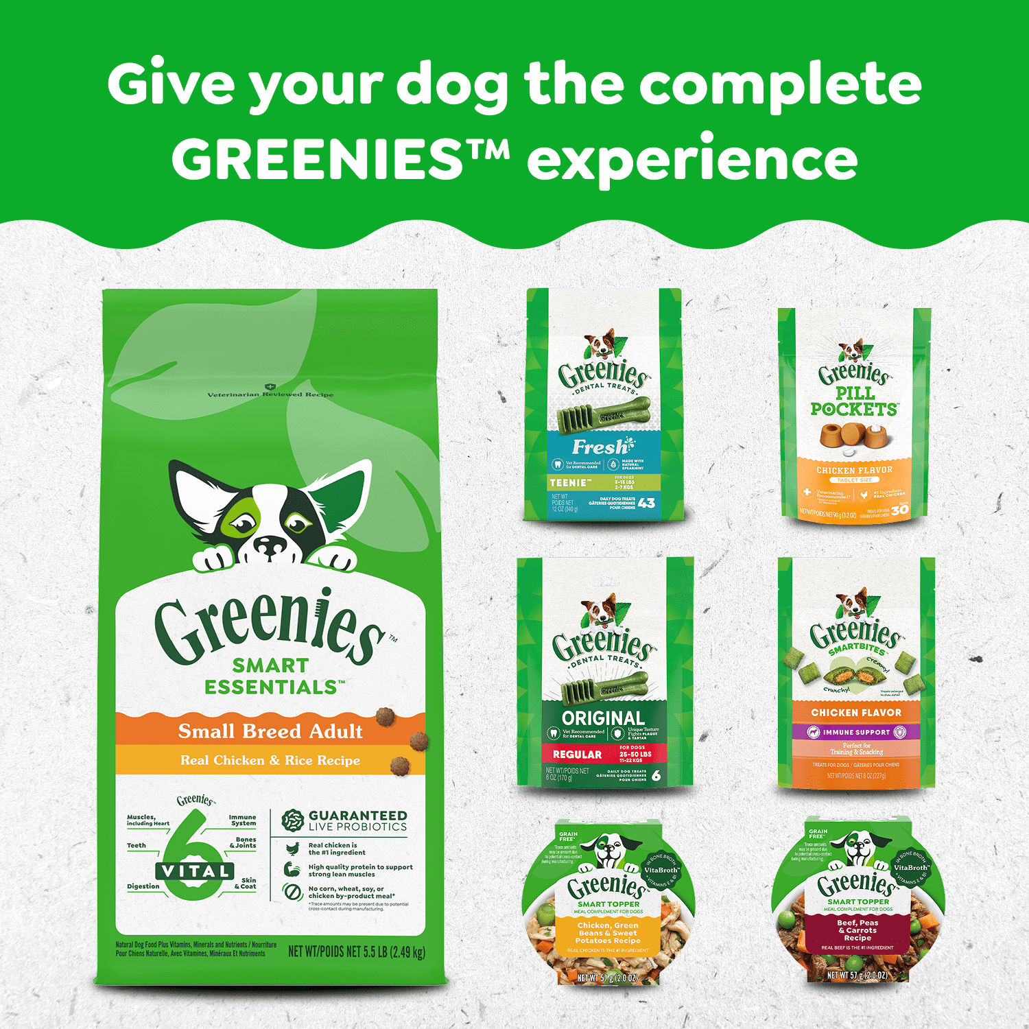 Gâteries dentaires naturelles pour chiens adultes GREENIES Original GRAND format