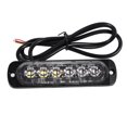 thumbnail image 1 of Indicateur d'Urgence, 2 Pcs 12V 6 LED Avertissement d'Urgence Stroboscopique Lampe Clignotante, 1 of 7