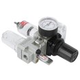 thumbnail image 4 of Compressor Air OilWater Separator DualUnit Aluminum Alloy Body Iron Cup Protective Cover Pressure Gauge, 4 of 7