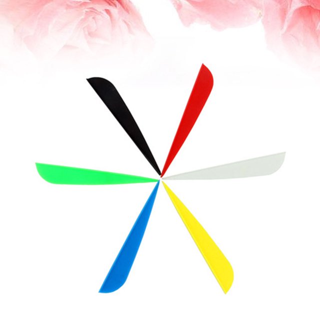 LOLIPPYY 1 Set Tpu Fletching Vanes for Barebow Weight Archers with Quick Fletch 7.5*0.2Cm